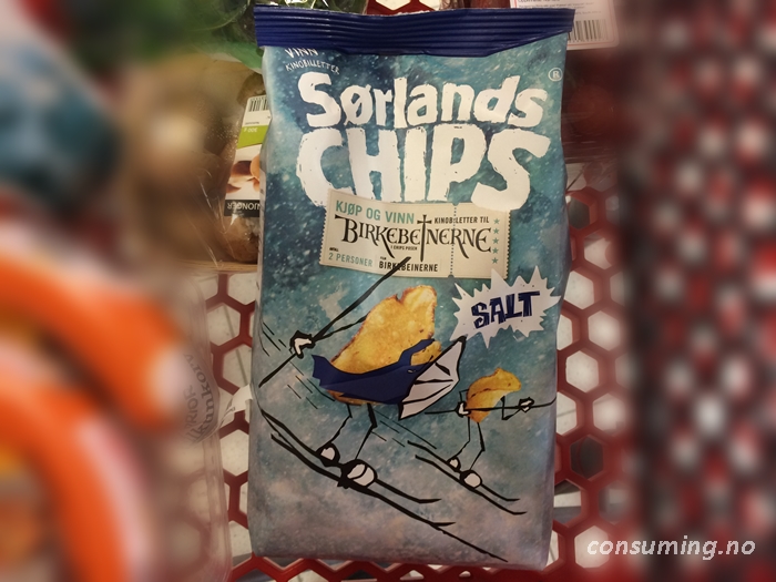 Sørlandschips Birkebeinerchips i handlevogna