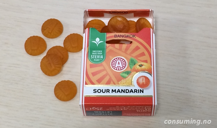 Läkerol Sour Mandarin åpnet