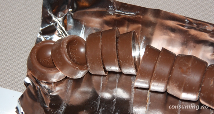 Melkesjokolade fra Nidar i rull