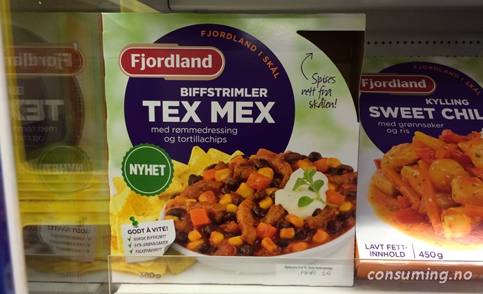 Tex Mex fra Fjordland i butikken