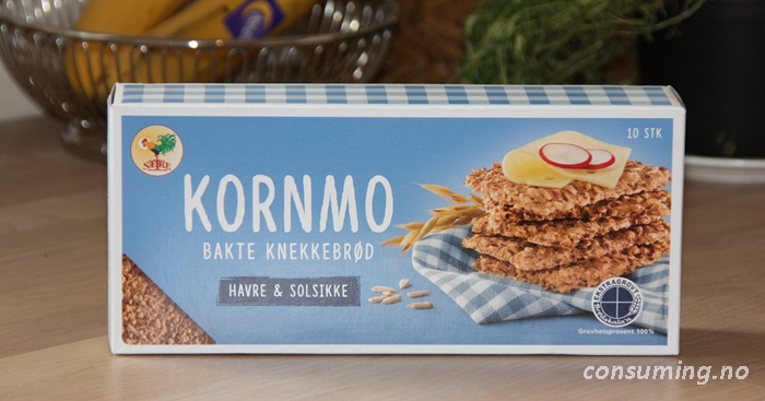 Kornmo knekkebrød hvare og solsikke