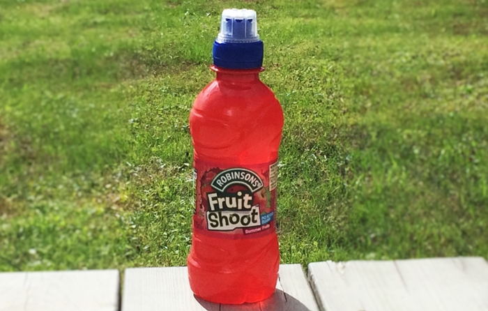 Fruit shoot rød flaske