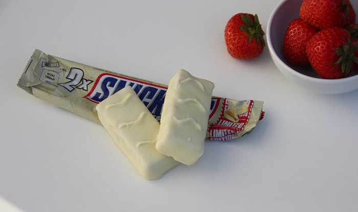 Snickers white limitede edition åpnet