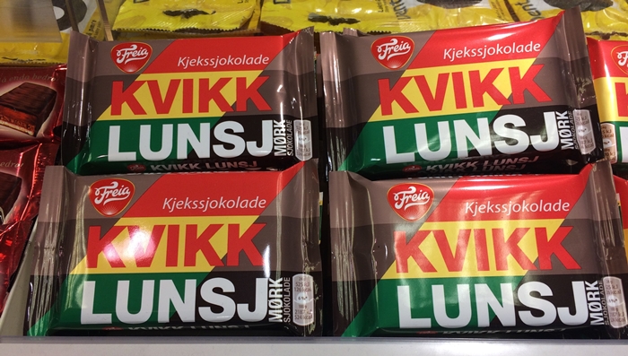 KvikkLunsj mørk på Narvesen